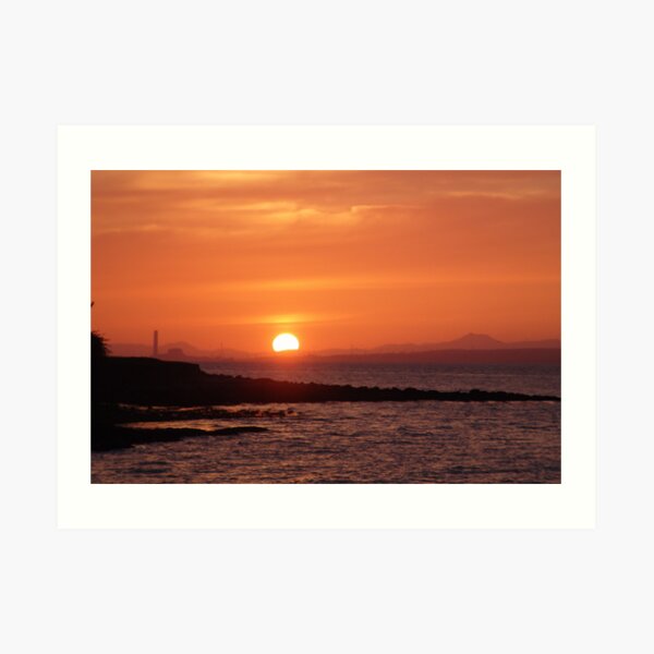 Sunset on a lazy day Art Print