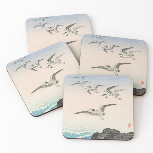Item preview, Seagulls oriental artwork designed and sold by Vintage Designs +.
