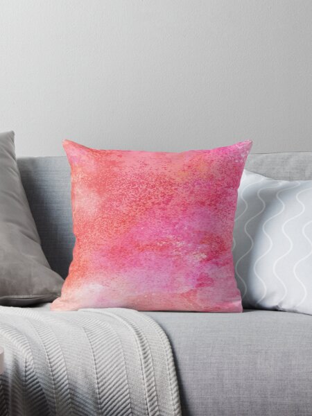 Item preview, PINK WATER COLOR RAINDROP SPLASHES COLLECTION designed and sold by ozcushionstoo.