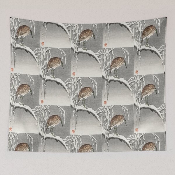 Item preview, Stork oriental artwork designed and sold by Vintage Designs +.