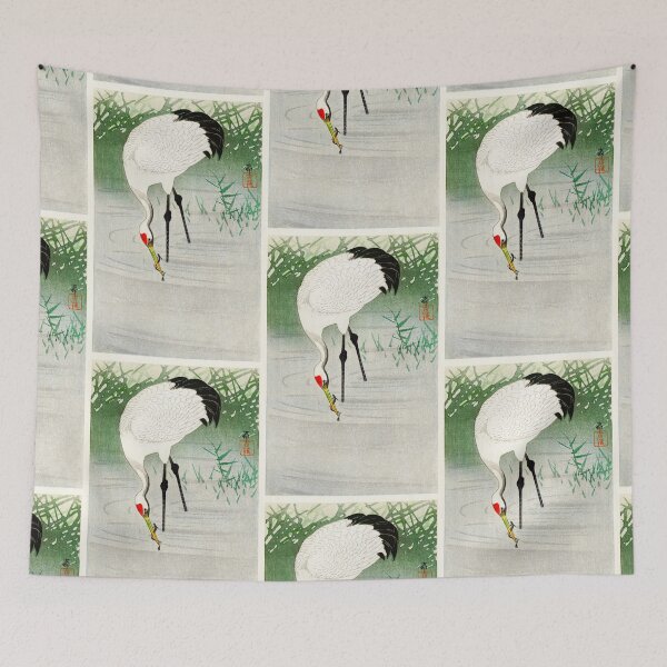 Item preview, Stork oriental artwork designed and sold by Vintage Designs +.