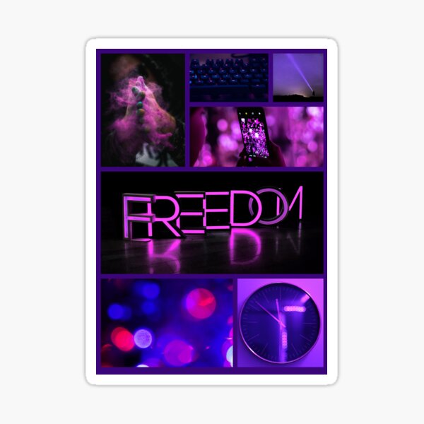 Aesthetic in Purple Sticker