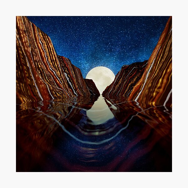 Item preview, Moon Reflection designed and sold by spacefrogdesign.