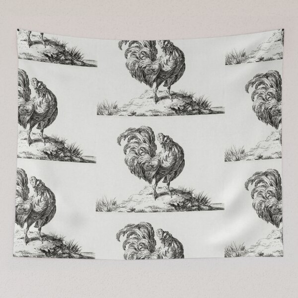 Item preview, Chicken illustration artwork designed and sold by Vintage Designs +.