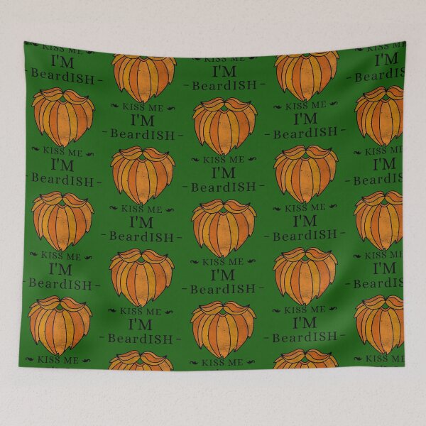 Item preview, Kiss Me I'm Beardish designed and sold by dmartgear.