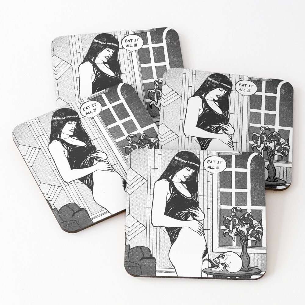 Item preview, Coasters (Set of 4) designed and sold by Alien-ink.