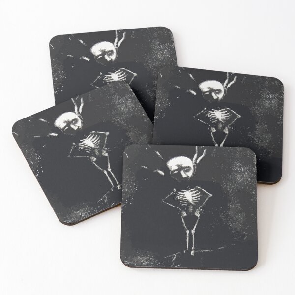 Item preview, In the Maze of Branches the Pale Figure Appeared Skeleton (1887) by Odilon Redon designed and sold by digitalvintage.
