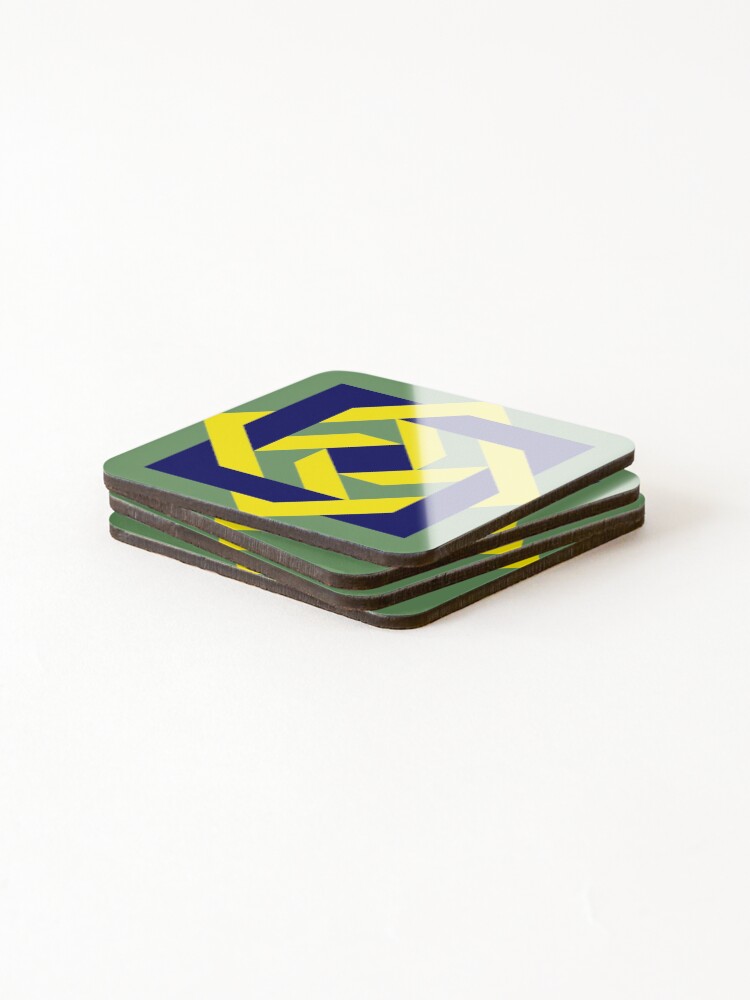Thumbnail 4 of 5, Coasters (Set of 4), Puzzle Block designed and sold by RenaInnocenti.