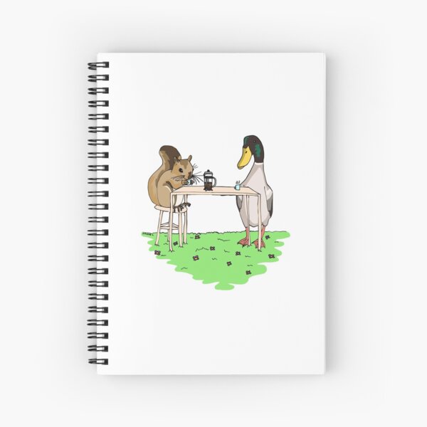 Squirrel and Mallard Spiral Notebook