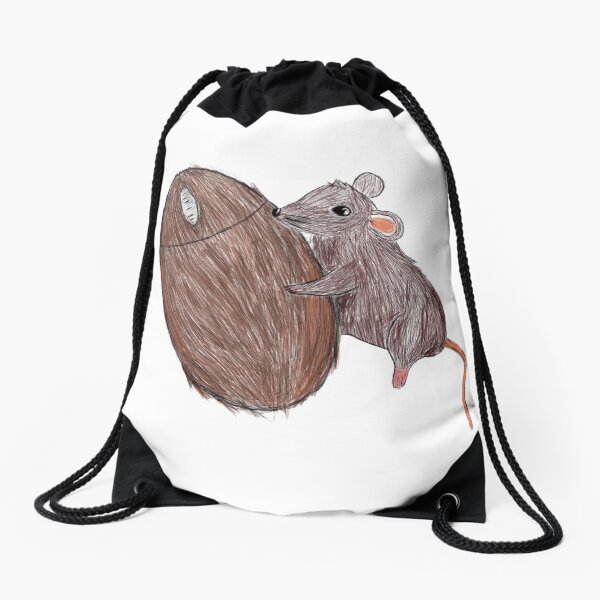 Souris brune Sac à cordon
