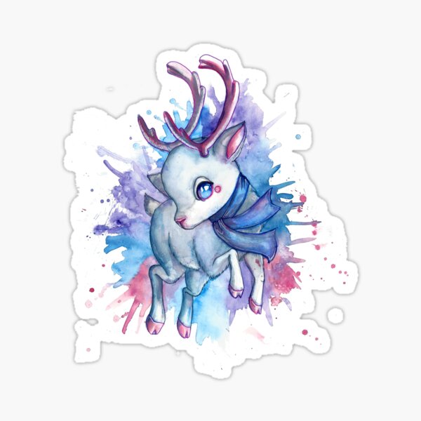 Colourful reindeer Sticker