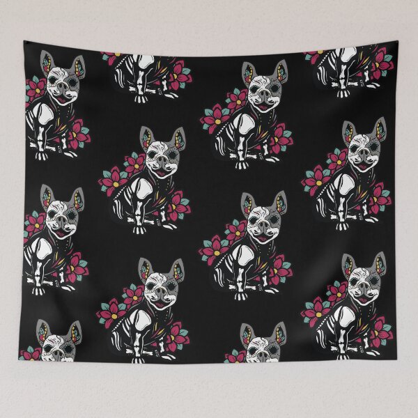 Item preview, sugar skull pug dog  designed and sold by pirminio.