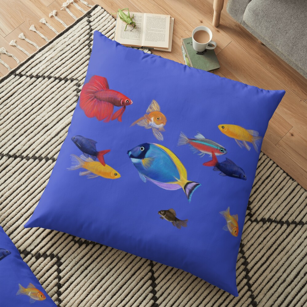 fishes Floor Pillow