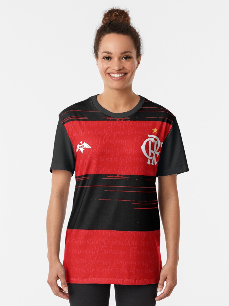 Camiseta do Flamengo FC Rubro Negro Blusa Mengão - Braziline