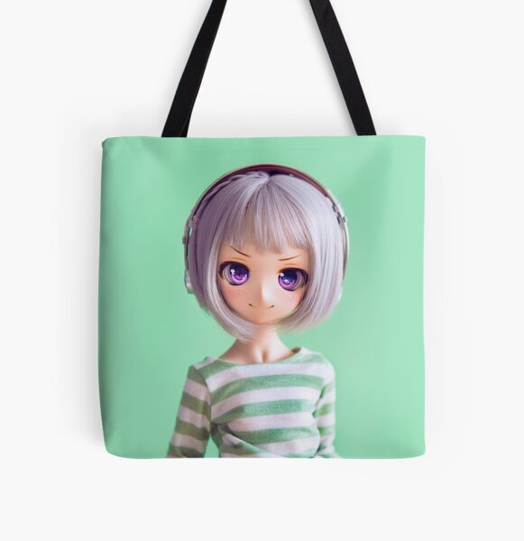 Glitch in green All Over Print Tote Bag