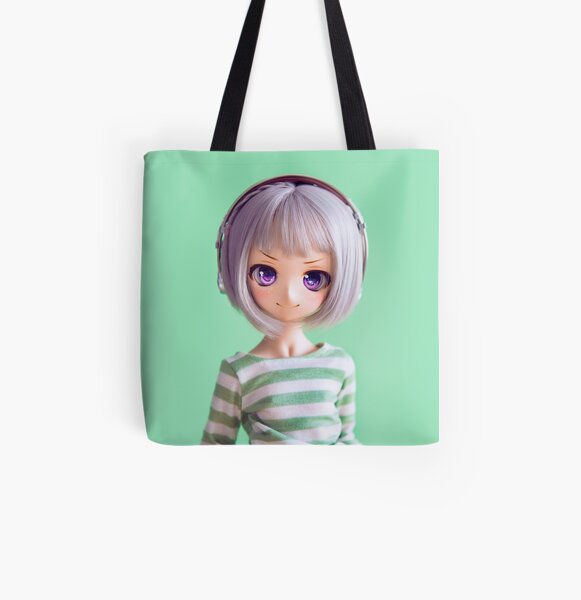 Glitch in green All Over Print Tote Bag