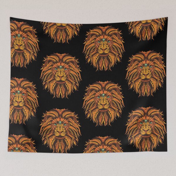 Item preview, lion mandala illustration designed and sold by pirminio.