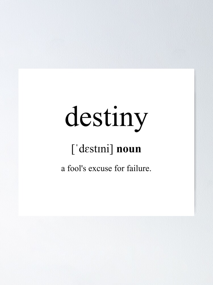 destiny-definition-dictionary-collection-poster-by-designschmiede