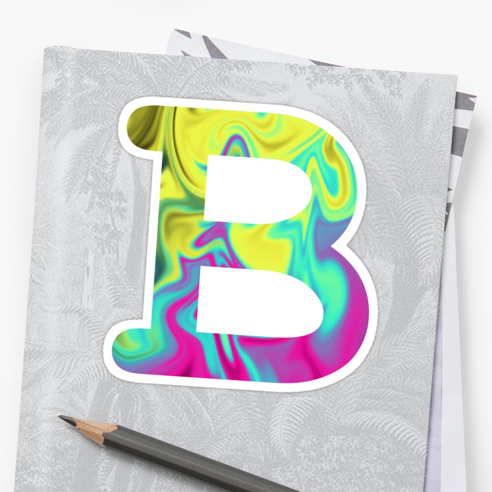 "Letter B" Sticker By Emma7797 | Redbubble