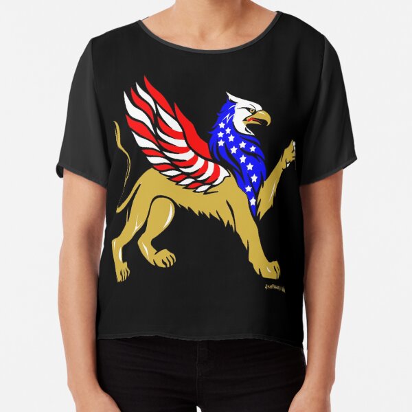 American Griffin Chiffon Top