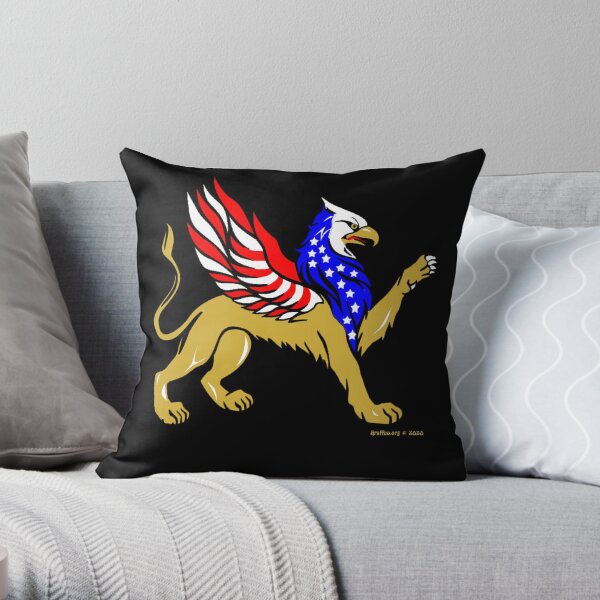 American Griffin Throw Pillow