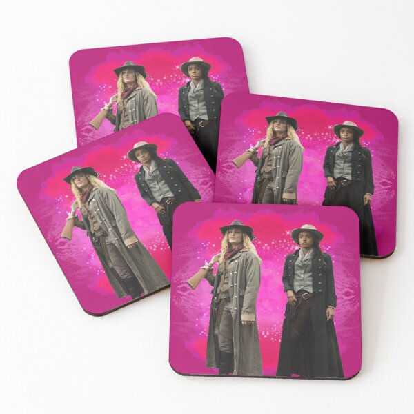 Item preview, Sara Lance and Amaya Jiwe pink background designed and sold by dutchchu.