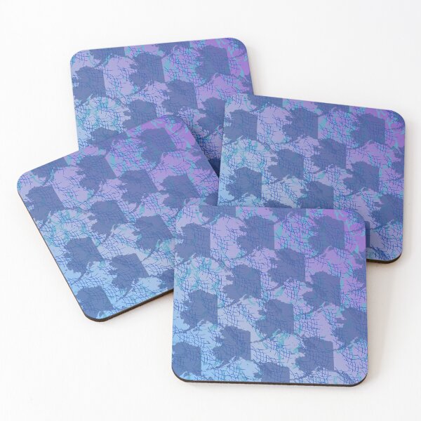 Item preview, Alaska Map Pattern Anchorage Blue designed and sold by nadya.
