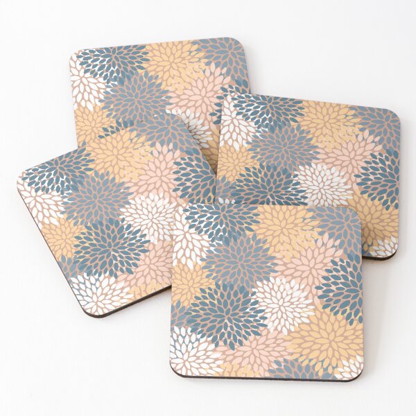 Item preview, Floral Pattern, Spring, Blush, Teal and Yellow designed and sold by meggydesigns.