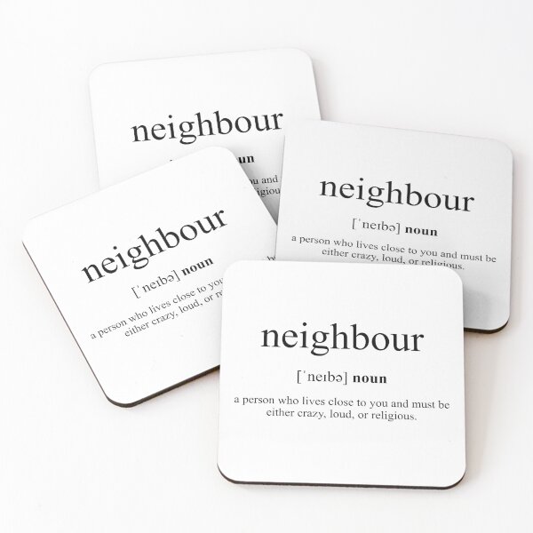Item preview, Neighbour Definition | Dictionary Collection designed and sold by Designschmiede.