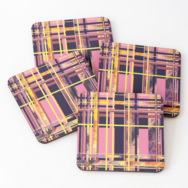 Item preview, Pink and Yellow Color Blocking Pattern by Courtney Hatcher designed and sold by cghatcherart.