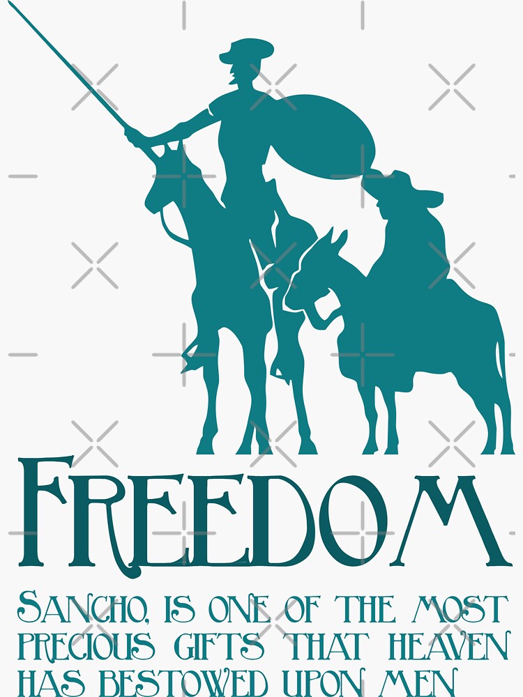 "Freedom, Sancho" Sticker von twgcrazy | Redbubble