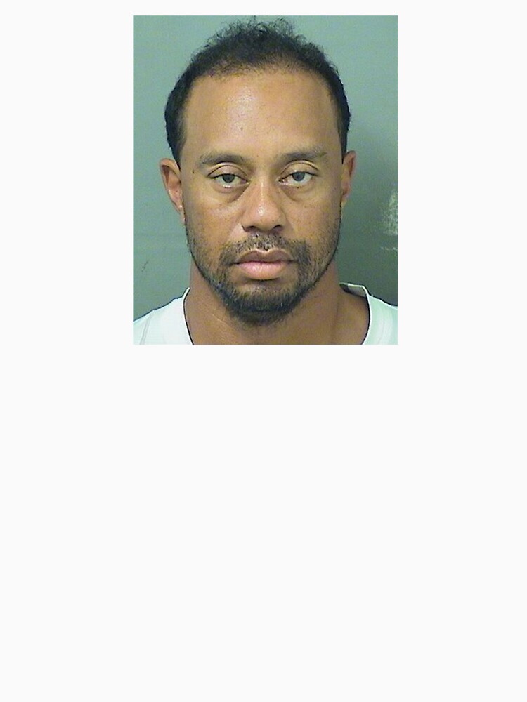 Tiger woods mugshot tee hot sale shirt