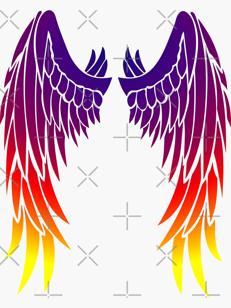 Rainbow Angel - Colorful - Sticker