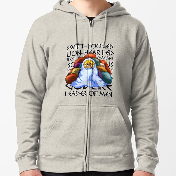 Epithets of Achilles Zipped Hoodie