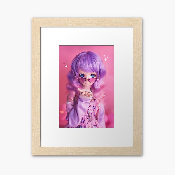 Kiss · Melocotón Framed Art Print