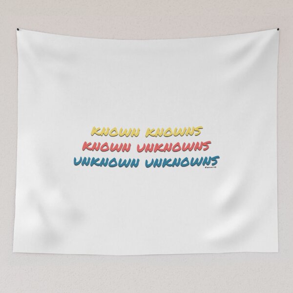 Item preview, Known Knowns Known Unknowns Unknown Unknowns designed and sold by weavernap.