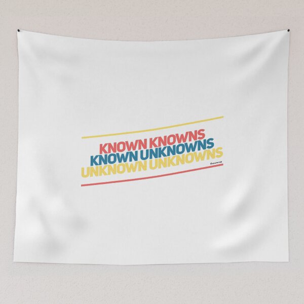 Item preview, Known Knowns Known Unknowns Unknown Unknowns designed and sold by weavernap.