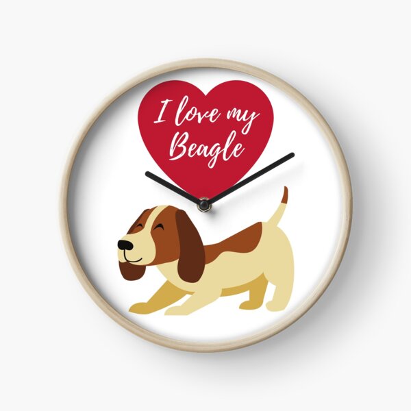 I love my beagle Clock