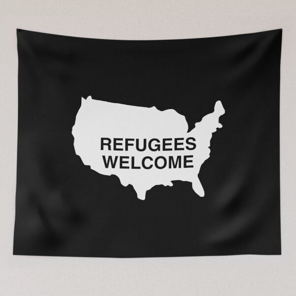 Item preview, Refugees Welcome USA designed and sold by flippinsg.
