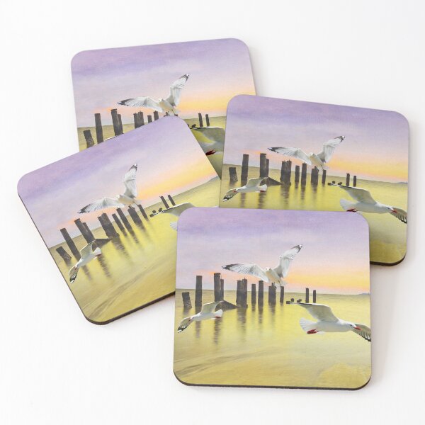 Item preview, Seagulls at Sunset designed and sold by FineArtography.