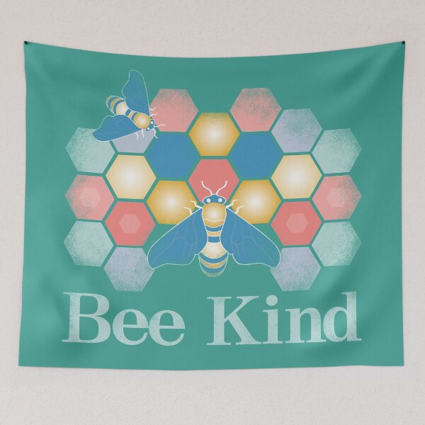 Item preview, Bee Kind Honeycombs - Green background designed and sold by Linda Sholberg.