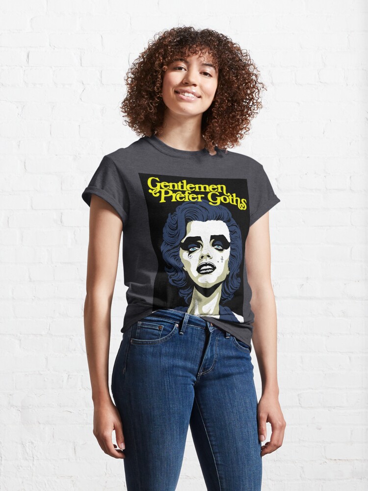 Alternate view of Gentlemen Prefer Goths Classic T-Shirt