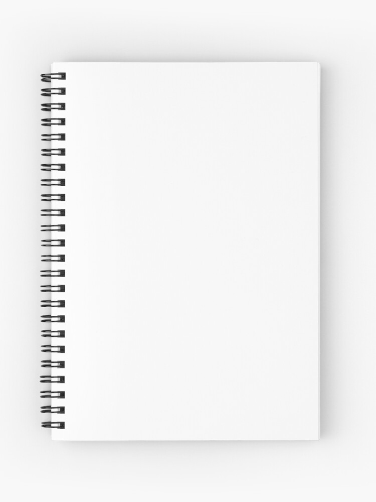 Plain White Spiral Notebook By Shemullet Redbubble