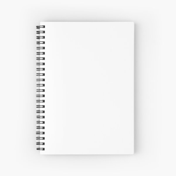 Plain White Color Spiral Notebook For Sale By Linepush Redbubble