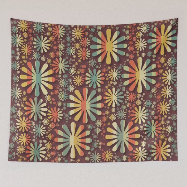 Item preview, Vintage Retro Flowers designed and sold by MarkTees.