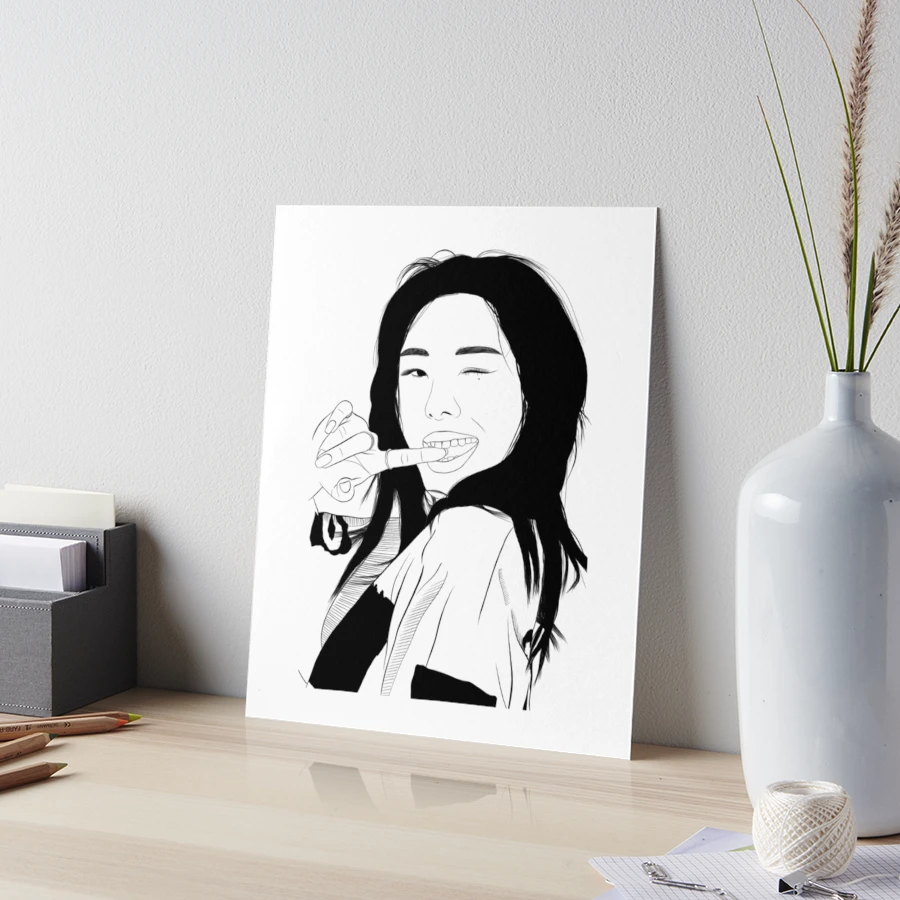Mamamoo Wheein Black Outline