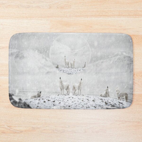 Item preview, Howling wolves in winter landscape designed and sold by Destroyed-Pixel.