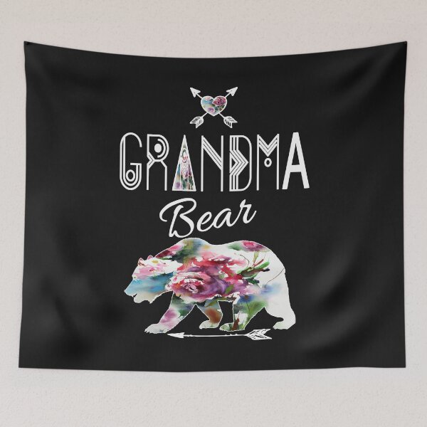 Item preview, Grandma Bear Bojo Floral Family Adventure & Camping Gift Design designed and sold by Sapphire Star.