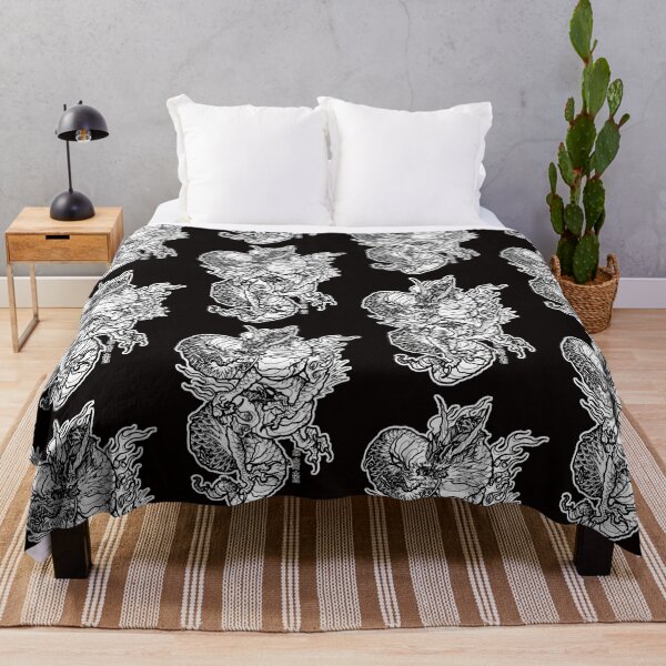 Item preview, Japanese dragon, black and white just lines designed and sold by JoaoOtreze.