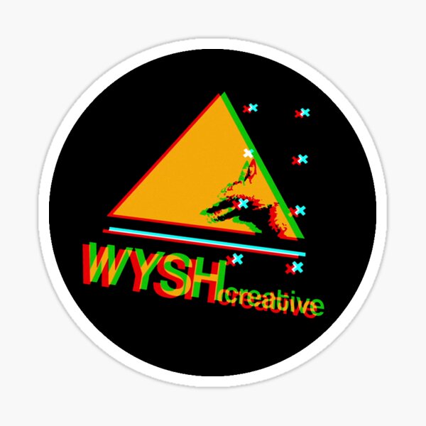 WYSHcreative 'Glitch' sticker Sticker